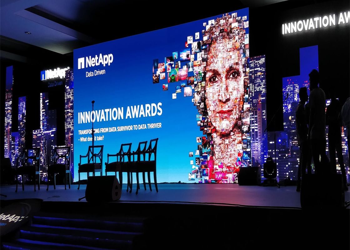 P4 Nội thất đầy màu LED hộp sắt, đầy màu sắc, cho sự kiện / sân vận động, 3 năm bảo hành COB