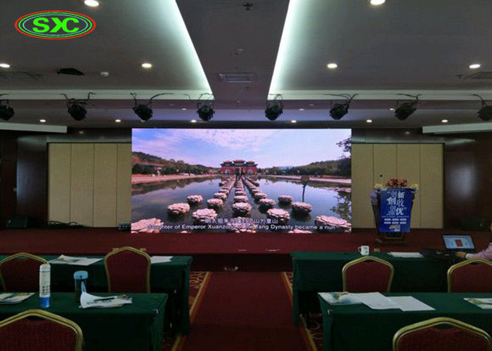 Trong nhà Cho thuê siêu mỏng RGB LED hiển thị / màn hình dẫn cho thuê P2.5