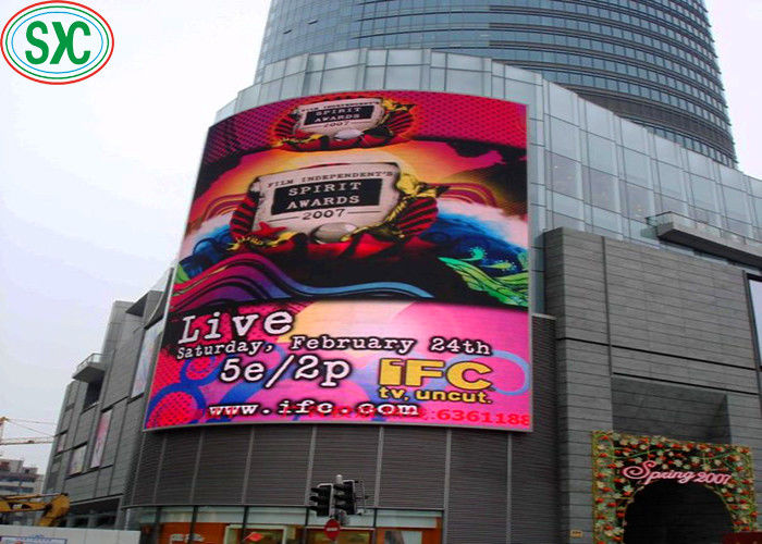 P10 Bên ngoài Full Color LED Die-Cast Aluminium Screen Không thấm nước 8000 Cd / sqm