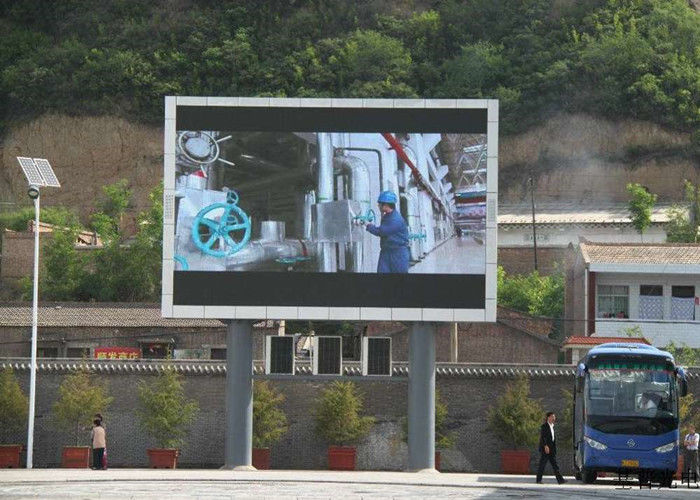 P8 ngoài trời đầy màu sắc quảng cáo thương mại LED hiển thị bảng quảng cáo với cột