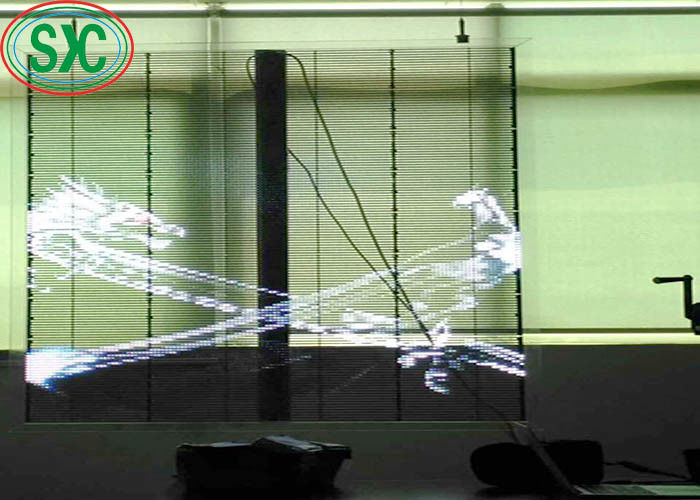 Tủ sắt nội thất quảng cáo màu đầy đủ màn hình lưới LED với bảo hành 3 năm