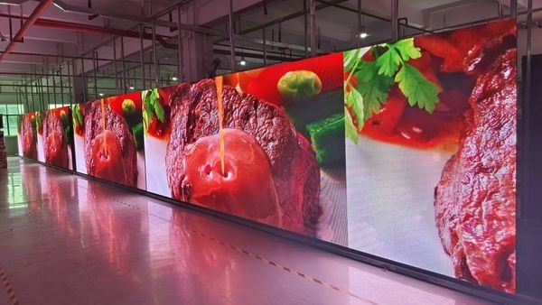 Ultra-mỏng tùy biến bán nóng Die-casting nhôm / hộp sắt trong nhà độ sáng cao màn hình hiển thị LED đầy màu sắc