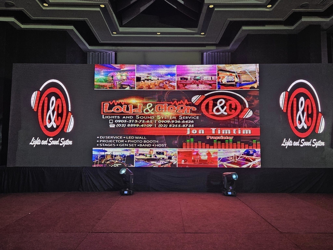 640000dots/m2 Density Fine Pitch Led Display với chip ống đầy màu sắc và vật liệu tủ nhôm đúc đúc