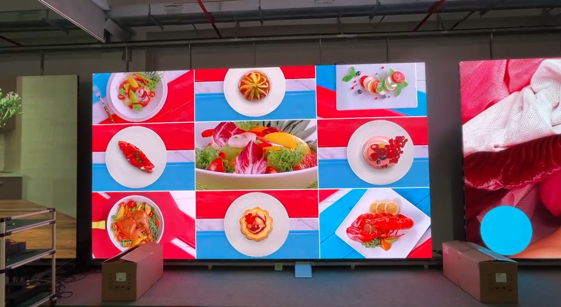 RGB P2.6 Indoor Die-casting Aluminum Full Color LED Display Cho thuê 3840HZ HD Video Screen 250 * 250MM