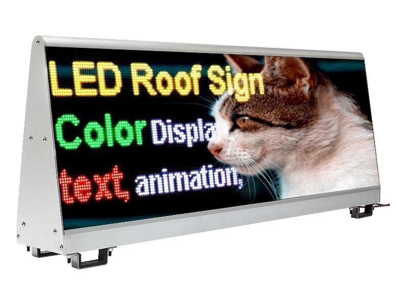 Bảng LED màn hình xe hơi độ phân giải 192*64 chấm cho quảng cáo ngoài trời và giải pháp hiển thị