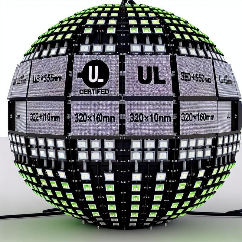 Màn hình LED Sphere Front Service được chứng nhận UL với kích thước mô-đun 320 * 160mm và chứng nhận UL