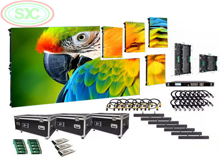 Màn hình LED màu trong nhà với tủ thép sơn tĩnh điện, các tấm panel nhẹ và đèn báo lỗi cho bảo trì