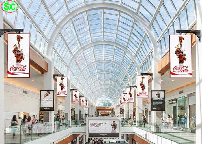 Màn hình LED quảng cáo kỹ thuật số trong nhà 4000Hz P2 Epistar Chip treo cho trung tâm mua sắm