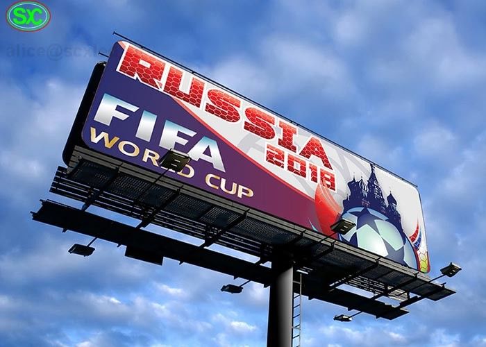 Màn hình LED 6 mm Pixels Thiết kế thân máy siêu mỏng cho FIFA World Cup