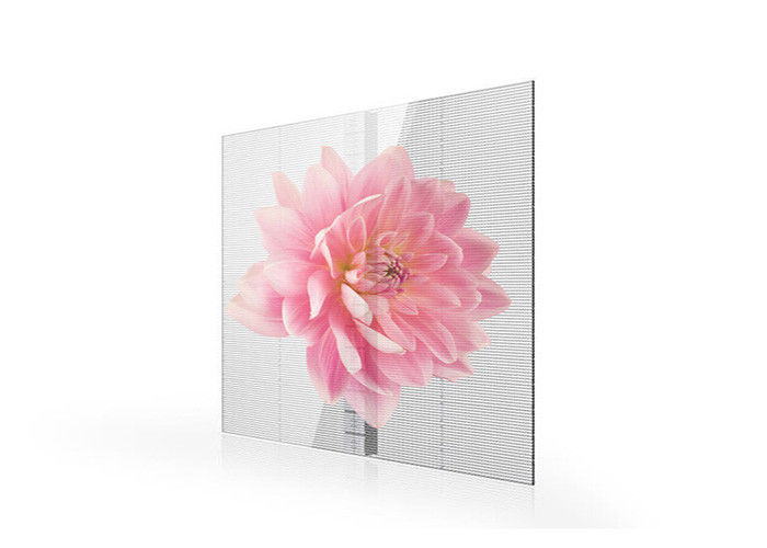 Nội thất ngoài trời P3.91-7.82 Màn hình LED trong suốt 1000x500mm Màu đầy đủ 2000cd / sqm