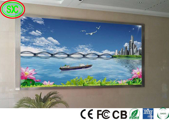 Phân đồ tường video LED 2,5mm, nhà thờ khổng lồ Smd đầy màu quảng cáo trong nhà