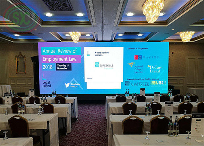 Tiêu thụ năng lượng thấp bên trong tường LED P3, P3.91, P4.81 màn hình LED cho các cuộc họp học thuật