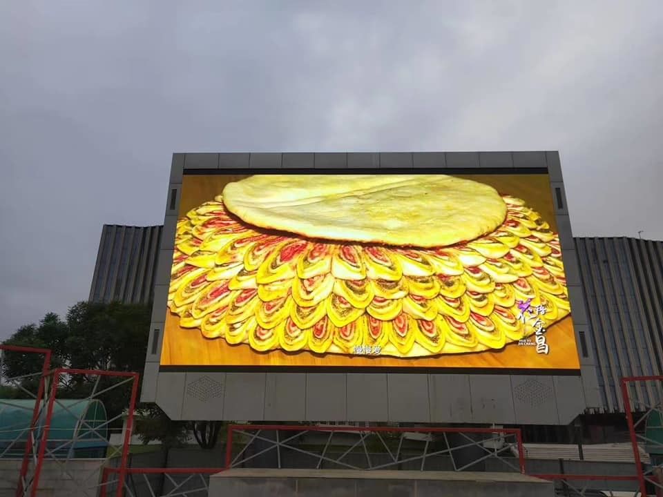Màn hình video quảng cáo cố định P8 không thấm nước ngoài trời Màn hình hiển thị LED SMD Biển quảng cáo ngoài nhà