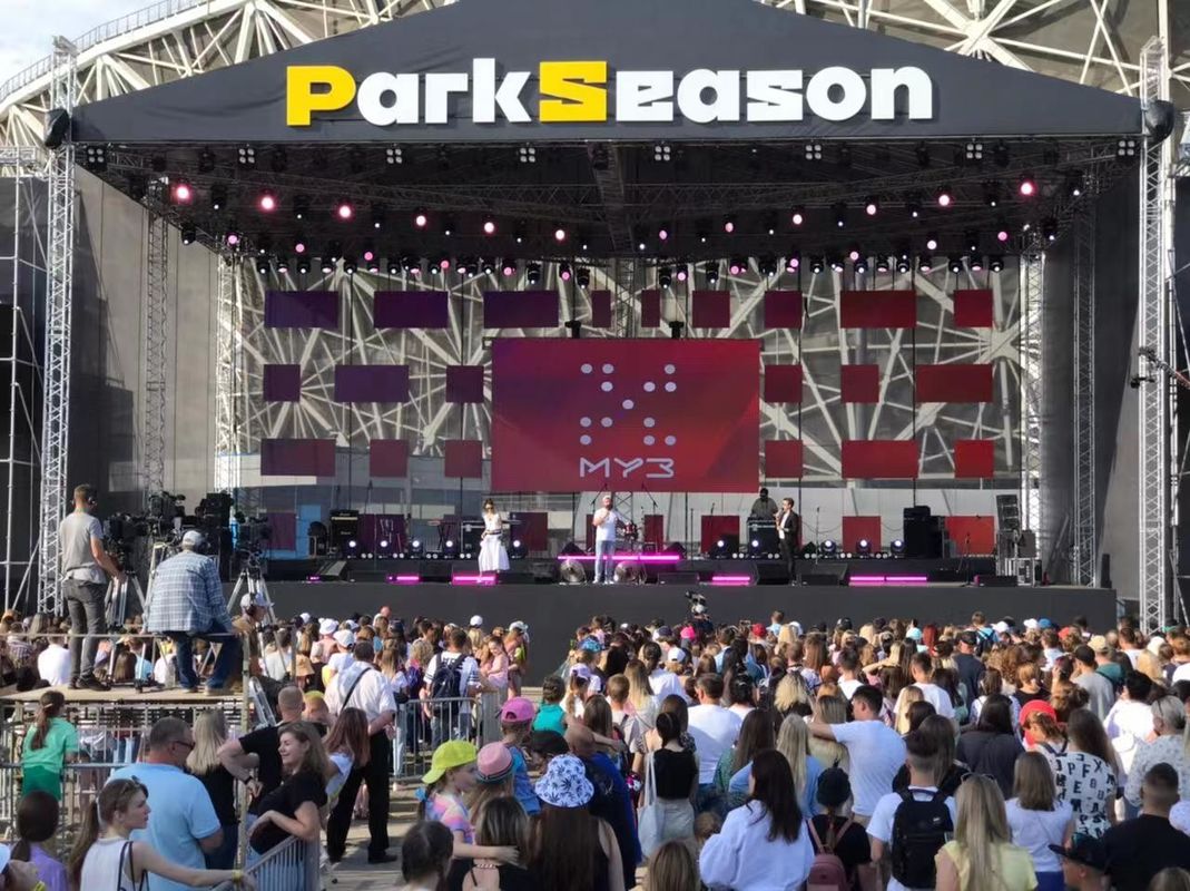 Màn hình led treo tường trong nhà p3.91 cho thuê bảng điều khiển led 500x500mm Tủ nhôm đúc để ghép nối liền mạch video sân khấu bac