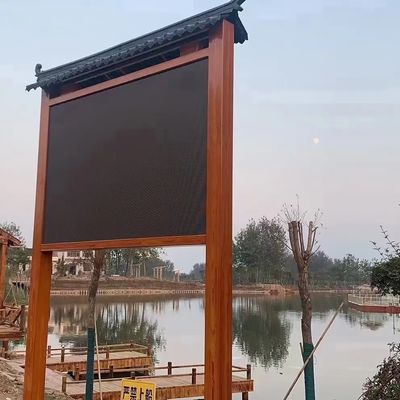 Giá tốt Màn hình LED cố định ngoài trời P10 Tủ chống thấm bằng sắt 960x960 Đủ màu trực tuyến