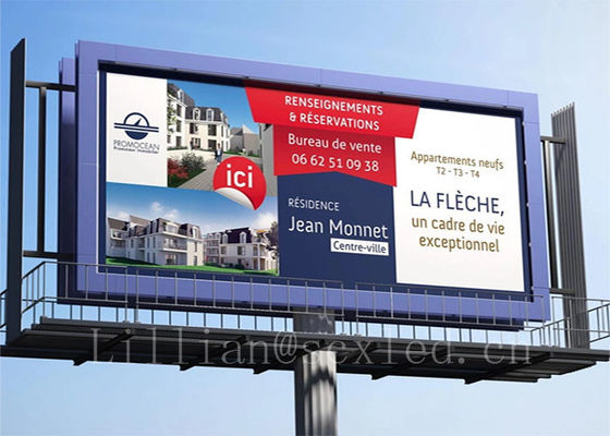 120 ° / 60 ° Nhìn góc bảng quảng cáo LED với tỷ lệ làm mới 3840HZ Biểu hiệu quảng cáo LED