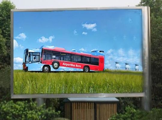 Giá tốt Quảng cáo đường cao tốc sân vận động Độ sáng cao ngoài trời màu đầy đủ P10 LED Video Wall Panel With Column trực tuyến