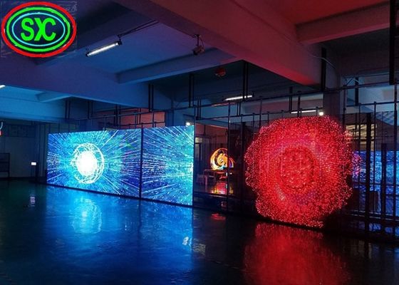 Giá tốt Màn hình Led trong suốt Màn hình hiển thị Bảng điều khiển Kính áp phích P3.91 Hình dạng tùy chỉnh trực tuyến