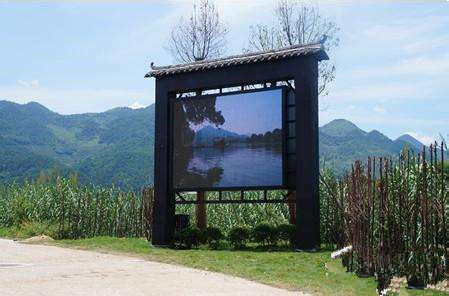 Bên ngoài chống nước P10 màn hình hiển thị LED đầy màu sắc Quảng cáo bảng quảng cáo với cột