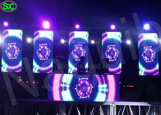 Giá tốt Bar Stage DJ 1R1G1B Video 3d led screen Display P5 waterproof in 3G Magic trực tuyến