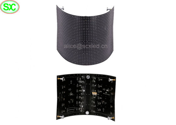 Giá tốt Soft 60Hz Full Color 10mm flexible led screen Panel with Meanwell , 1R1G1B trực tuyến