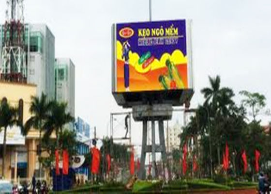 P10 Màu sắc đầy đủ sử dụng ngoài trời LED Billboard 10mm Pixel IP65 chống nước