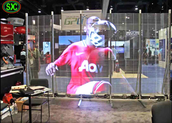 Giá tốt Full Color Transparent Led Screen For Window Advertising , Glass Display Screen trực tuyến