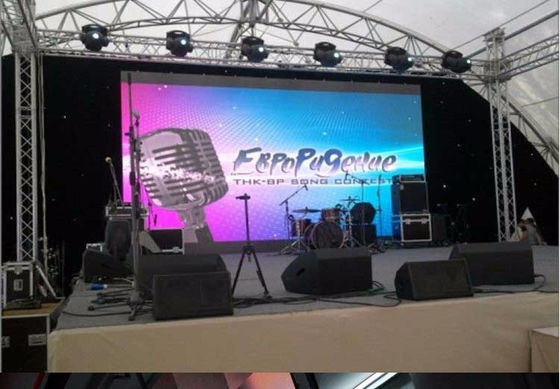 P2.5 P2.6 Kháng nước ngoài đầy màu sắc P3.91 HD LED Iron Box 1000*1000MM Box