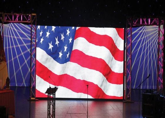 Màn hình LED màu đầy đủ P6 cho thuê có độ sáng cao bằng nhôm đúc, 64x32 chấm