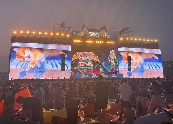 Màn hình nhôm đúc chết Thiết lập cố định / Cho thuê Màn hình LED chống nước ngoài P16 tùy chỉnh