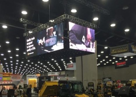 P10 Hiển thị LED thể thao ngoài trời đầy màu sắc cho sân vận động bóng đá / bóng rổ