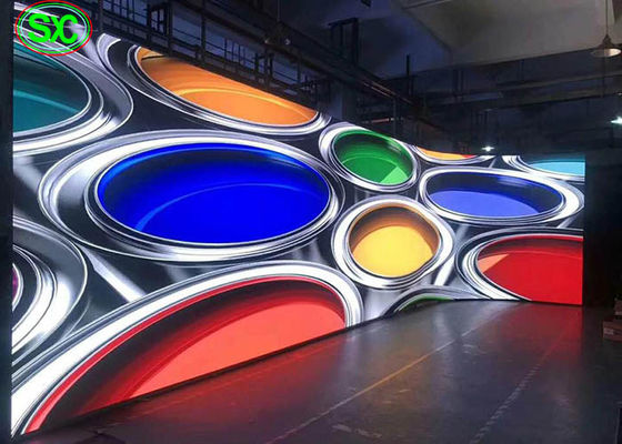 P4 Curved Video Wall Trong nhà Màn hình màu Full LED Màn hình LED Màn hình màu