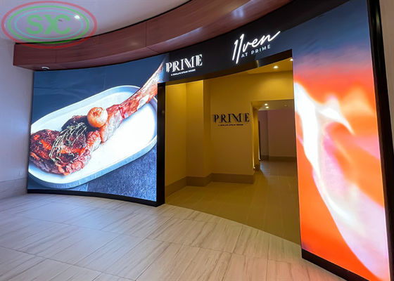 Thuê tường LED liền mạch thuê trong nhà P3.91 nền quảng cáo biển LED