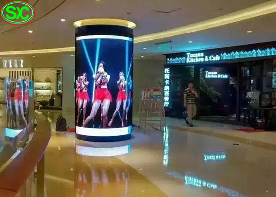 Giá tốt P4 trong nhà cố định quảng cáo hình trụ màn hình hiển thị LED 5 năm bảo hành trực tuyến