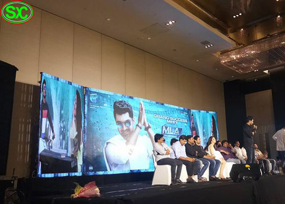 Quảng cáo P4 Indoor Full Color LED hiển thị dịch vụ tường phía trước với nam châm