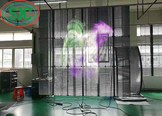 Giá tốt AC100-240V 60Hz Input Transparent LED Display Screen for Indoor Advertising Video Display Function 3-5 năm bảo hành trực tuyến
