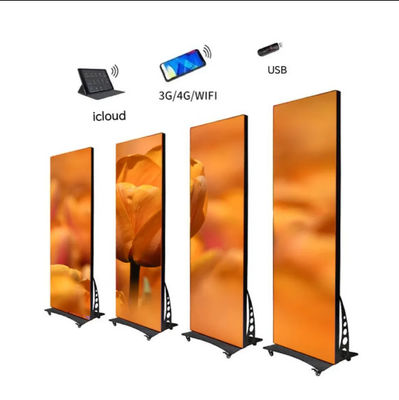 Tủ nhôm Digital Indoor LED Poster P1.86mm Pitch cho các địa điểm giải trí trong nhà