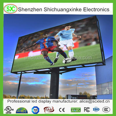 Full Color 625-630nm Score Led Billboard cho các giải pháp quảng cáo đa năng với mức tiêu thụ điện trung bình là 860w / m2