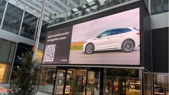 Màn hình LED cố định bằng vật liệu tủ nhôm với kích thước module 192*192mm và phương pháp bảo trì dịch vụ phía sau