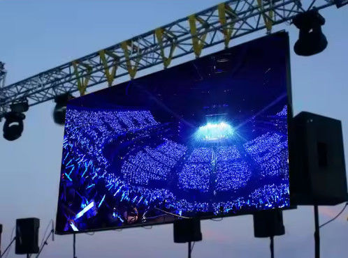 Màn hình LED ngoài trời đầy đủ màu kích thước tủ 500*1000MM với kích thước module 250*250mm và tải nguồn chuyển mạch 5V/40A