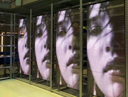 SMD2121 Kiểu màn hình LED xuyên suốt cho quảng cáo ngoài trời đa năng