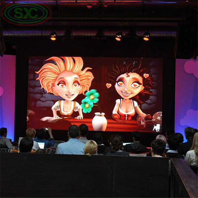 Thủy huỳnh nhôm Led Cabinet Cho thuê màn hình LED tỷ lệ tương phản cao 3000 1 và trọng lượng mô-đun nhẹ 0,154 Kg