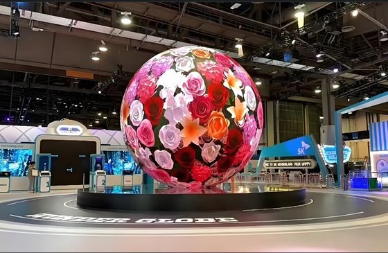 Màn hình LED hình cầu trong trung tâm thương mại/sự kiện với phương pháp bảo trì dịch vụ phía trước và chứng nhận CE