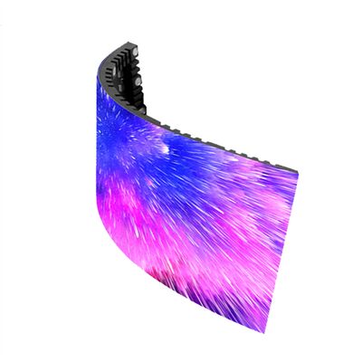 Màn hình LED thuê trong nhà tường video linh hoạt P2 Pixel Pitch Màn hình quảng cáo mềm với mật độ pixel cao và chế độ lái xe quét