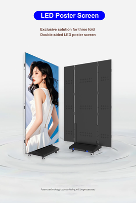 Giá tốt Màn hình LED Poster 160*80 với bước điểm ảnh 2mm và chip LED SMD2121, lý tưởng cho quảng cáo kỹ thuật số trong nhà trực tuyến
