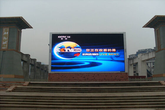 Nationstar Outdoor Full Color P10 màn hình LED cho cài đặt cố định Kiểm soát nước và độ sáng cao Quảng cáo Video Wall