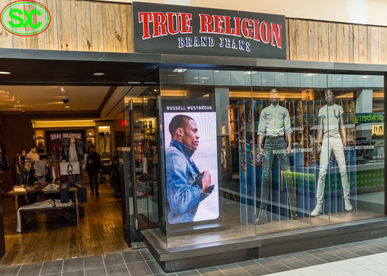 cửa sổ quảng cáo p10 màn hình dẫn kỹ thuật số, tường video dịch vụ phía trước Bảo hành 3 năm