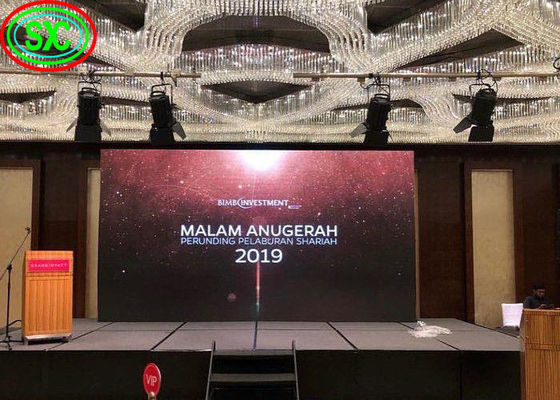 Màn hình LED nền sân khấu đầy màu sắc linh hoạt P3.91 cho quảng cáo trong nhà