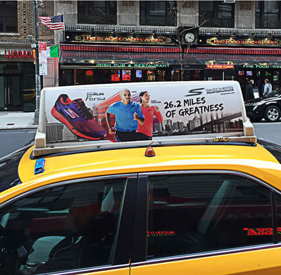 Hiển thị biển báo LED bên ngoài xe hơi với độ phân giải màn hình 384 * 128 chấm và hiệu suất lâu dài