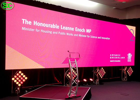 Sự kiện sân khấu GOB P1.6 2500cd / ㎡ Màn hình LED kỹ thuật số đầy đủ màu trong nhà Tường TV